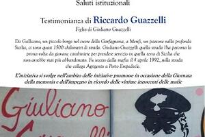 Scuola per la pace, il figlio di Giuliano Guazzelli, Riccardo, ricorda la figura del padre ucciso dalla mafia nel 1992