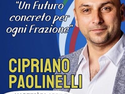 Si presenta il simbolo della lista del candidato sindaco di Borgo a Mozzano Cipriano Paolinelli