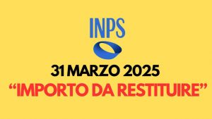 Importo da restituire