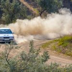 Auto da rally in campagna