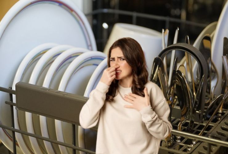Il metodo per non sentire puzza nella lavastoviglie