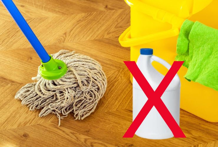 Non usare la candeggina sul pavimento