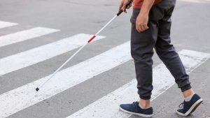 Cieco e attraversamento pedonale