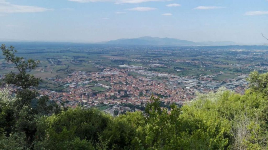 Vista dall'alto di Monsummano